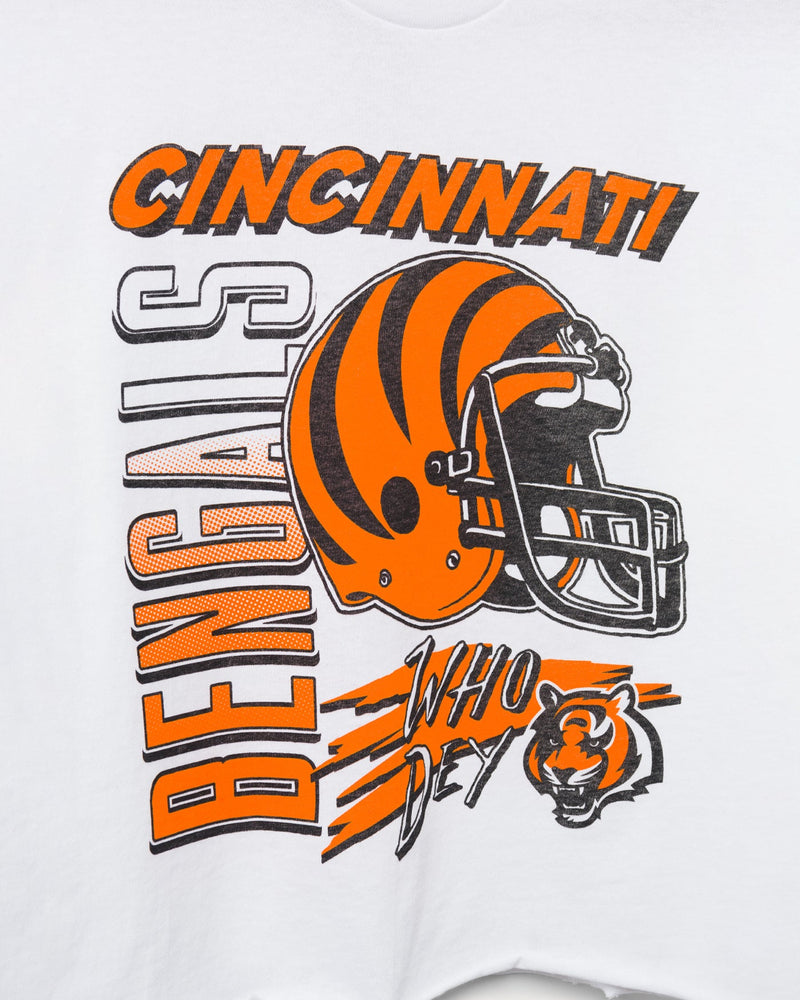 Women's Bengals Who Dey Cropped Tee