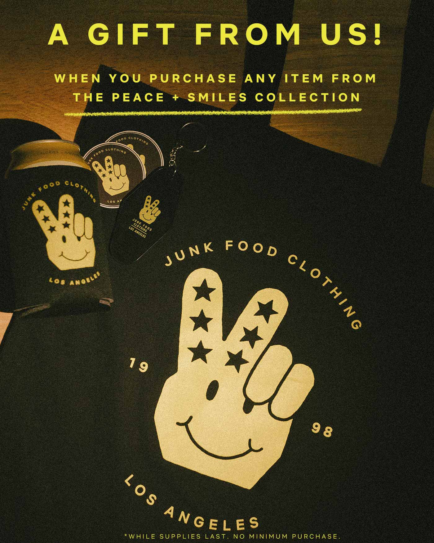 Women’s JF Peace + Smiles Logo Embroidered Original Tee