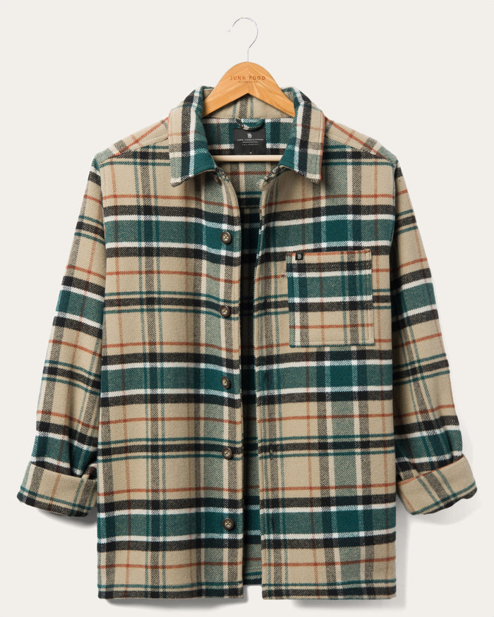 Men's Archy Long Sleeve Flannel Shirt, Junk Food Clothing