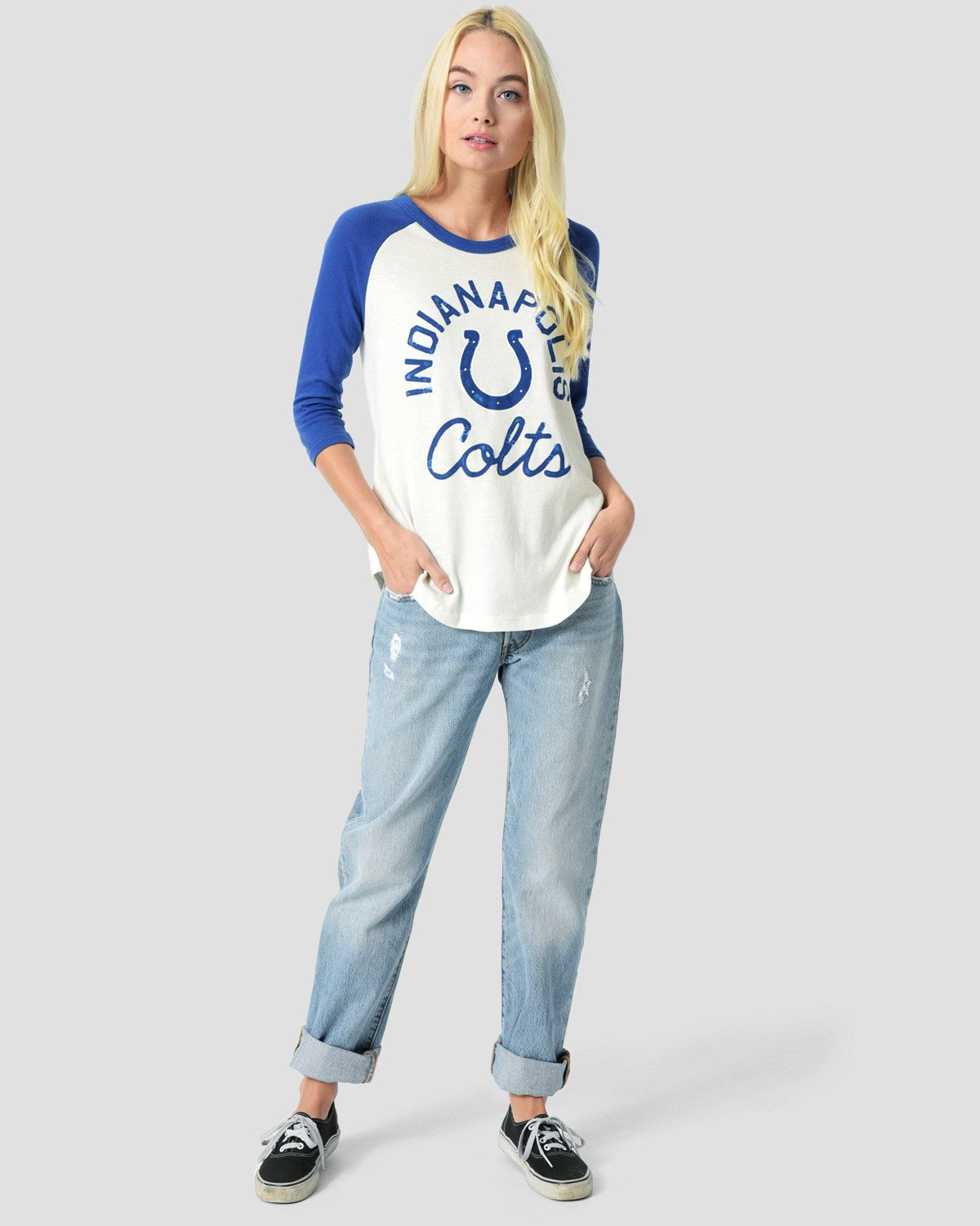 WOMENS COLTS AMERICAN RAGLAN