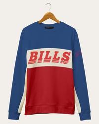 Junk Food Men's Royal and Red Buffalo Bills Color Block Pullover Sweatshirt  - Macy's