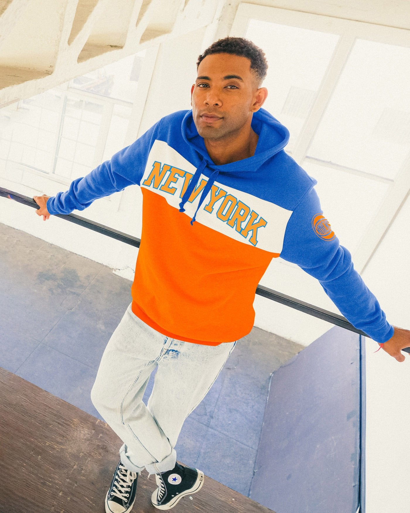 NBA New York Knicks Colorblock Hoodie