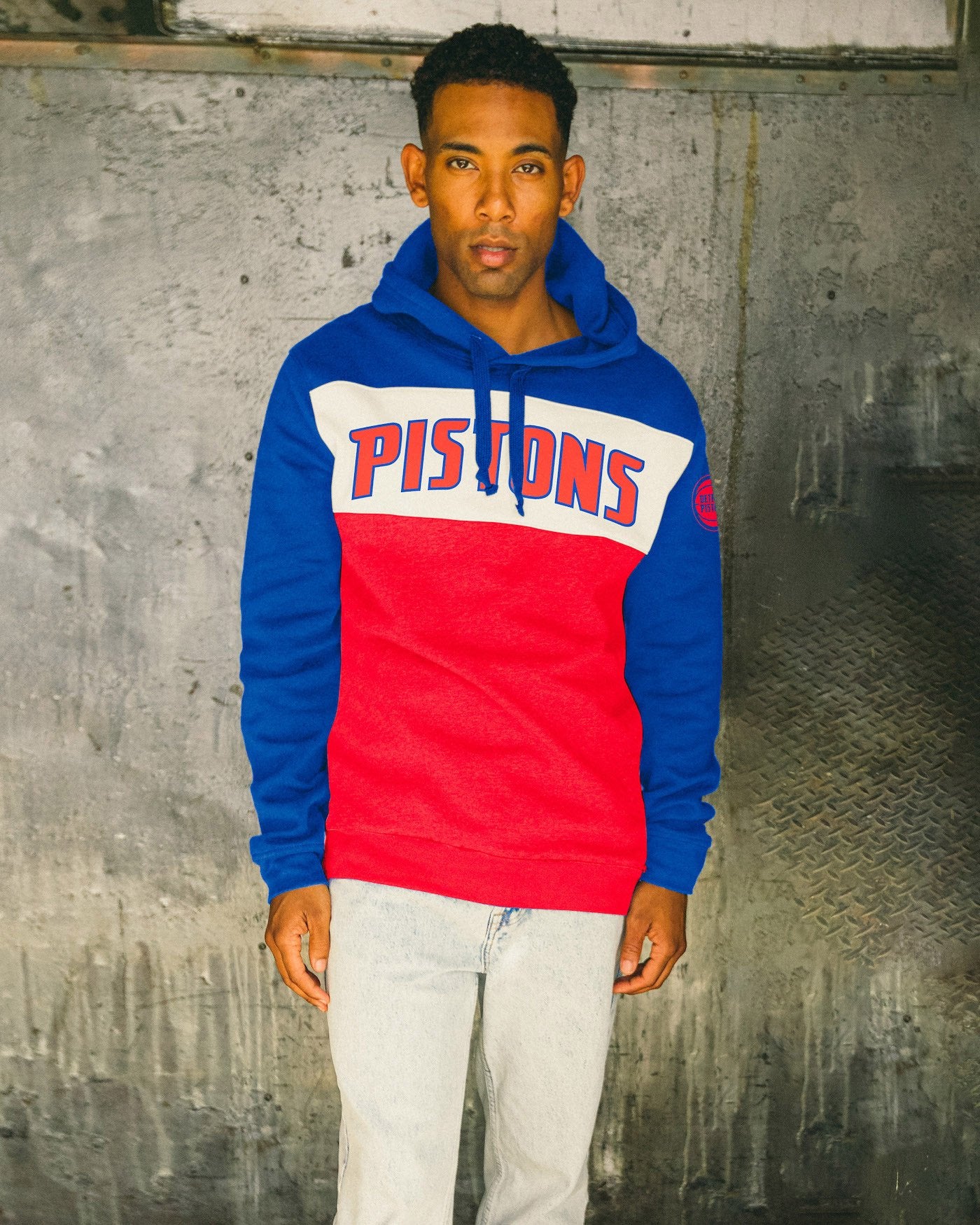 NBA Detroit Pistons Colorblock Hoodie