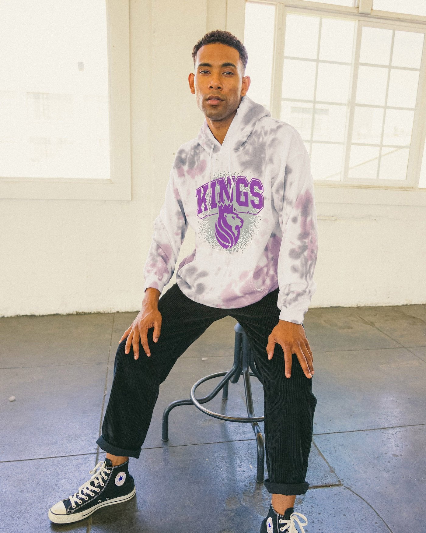 NBA Sacramento Kings Tie Dye Hoodie