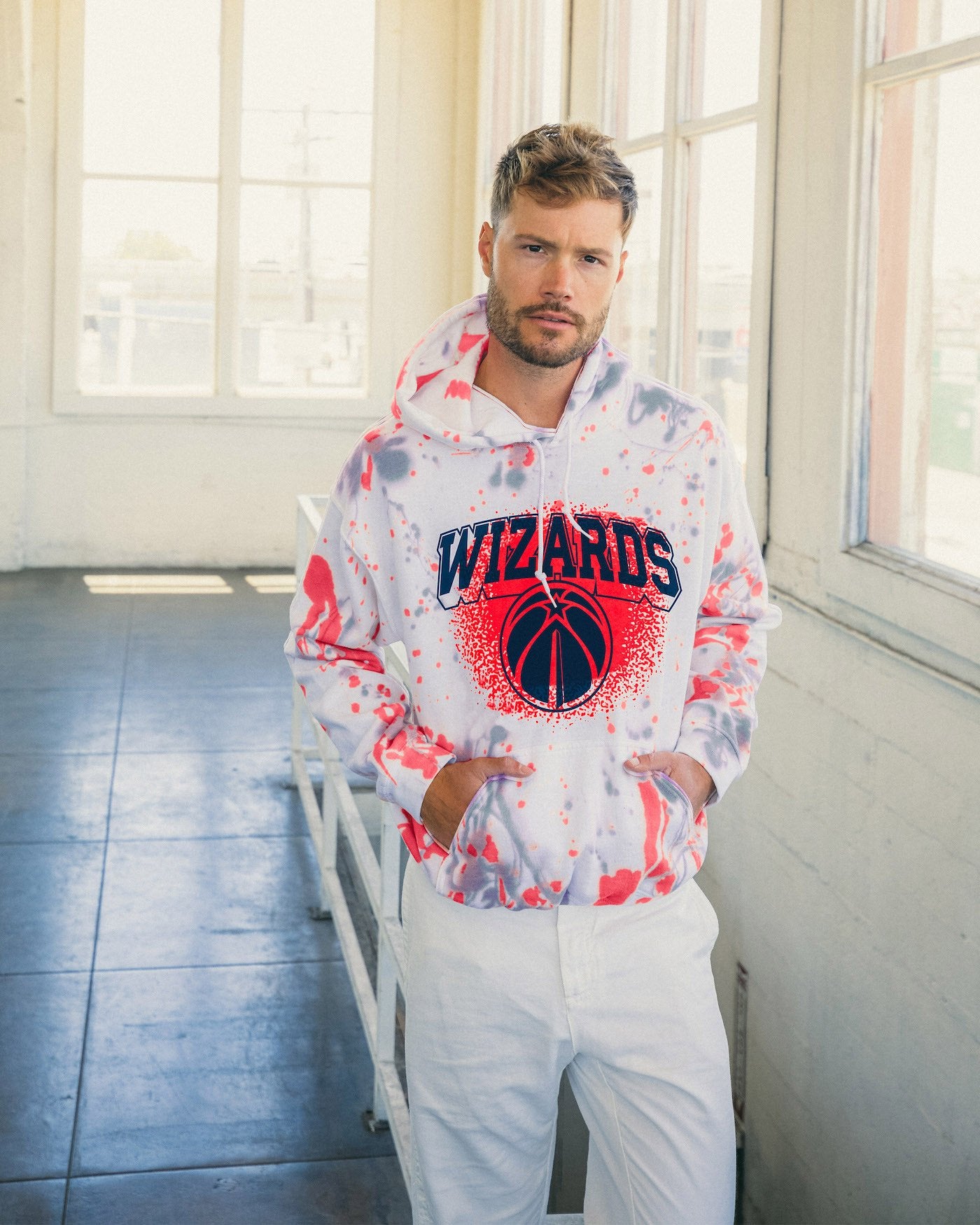 NBA Washington Wizards Tie Dye Hoodie