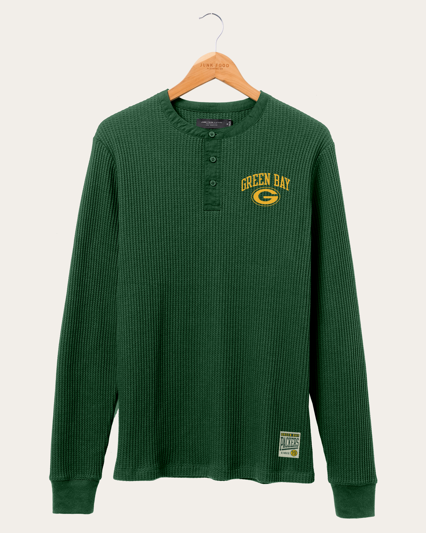 NFL Green Bay Packers Thermal Henley Long Sleeve