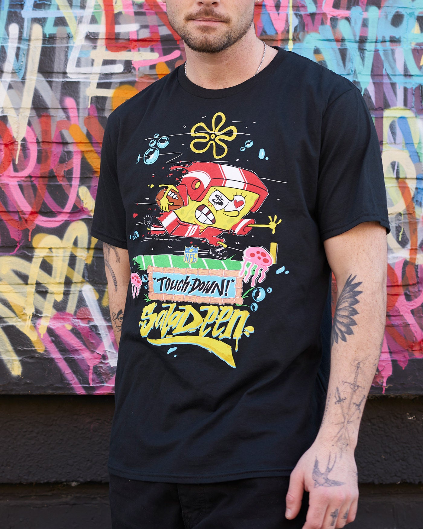 Unisex NFL x SpongeBob Touchdown Tee