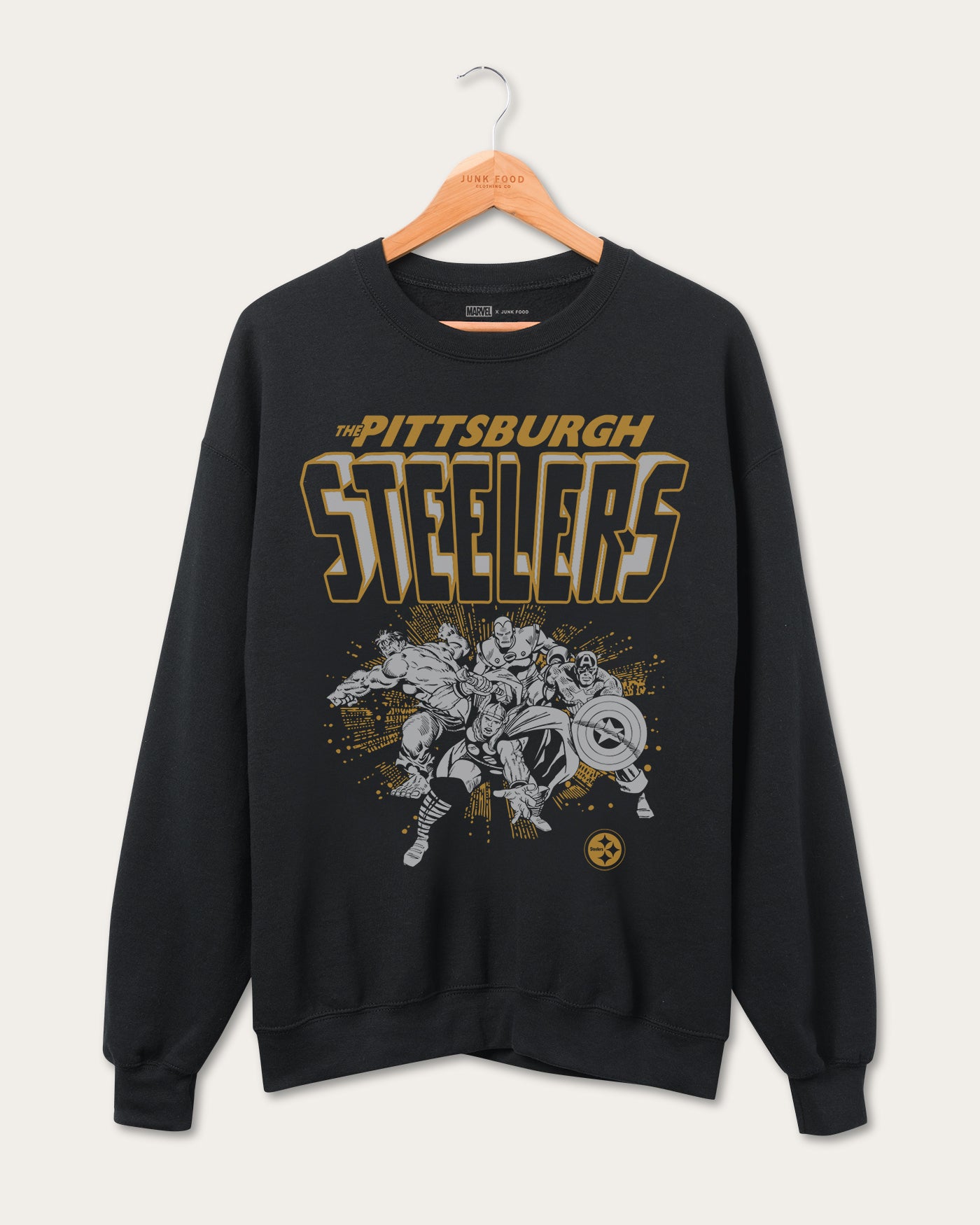 Steelers Avengers Throwback Crew