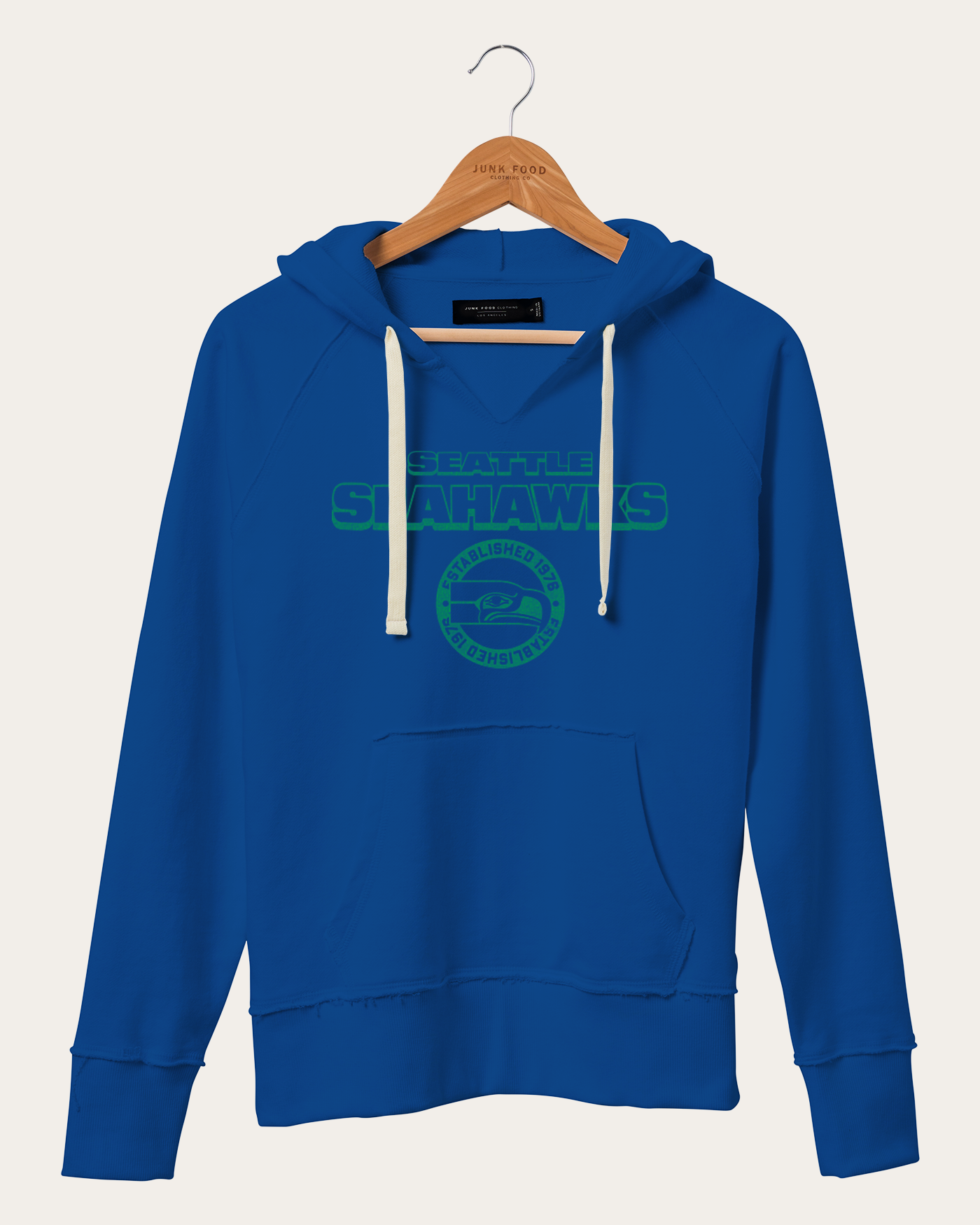 Women's NFL Seattle Seahawks Raw Edge Hoodie