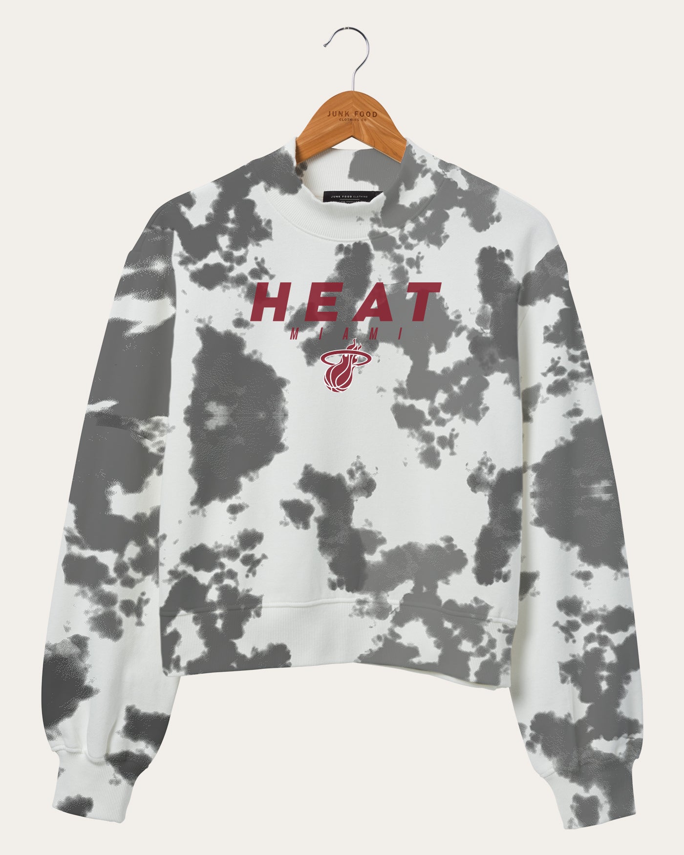 Women's NBA Miami Heat Tie Dye Mock Neck Fleece