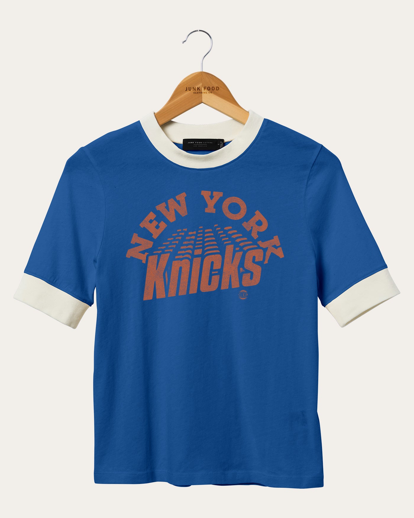 Women's NBA New York Knicks Slim Ringer Tee