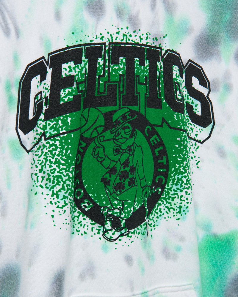 Boston Celtics Full Court Tie Dye Hoodie - Green - ShopperBoard