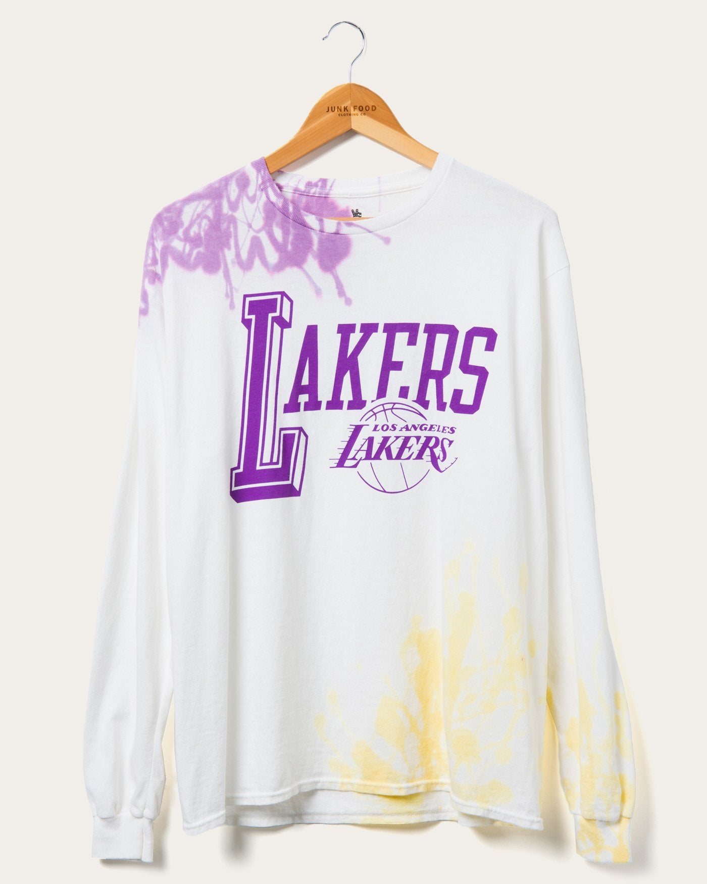 NBA Los Angeles Lakers Tie Dye Flea Market Long Sleeve Tee