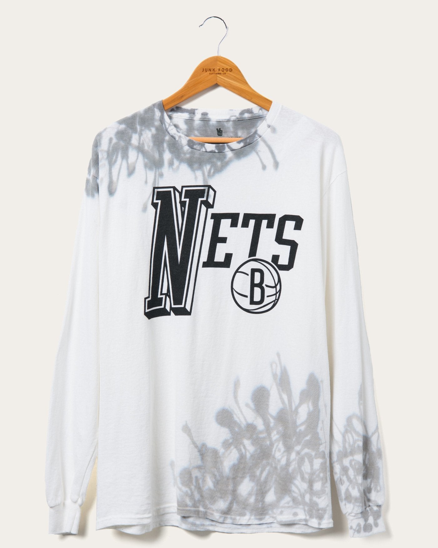 NBA Brooklyn Nets Tie Dye Flea Market Long Sleeve Tee