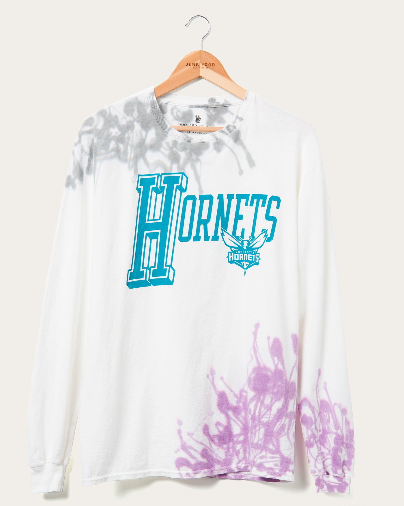 NBA Charlotte Hornets Tie Dye Flea Market Long Sleeve Tee