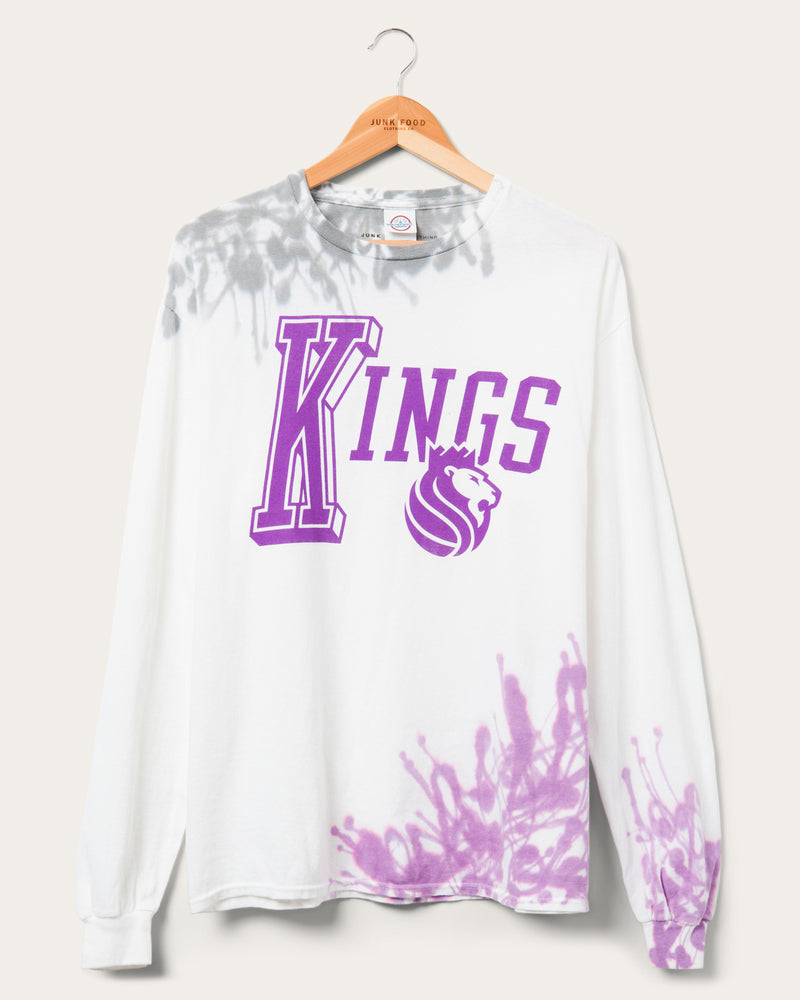 Sacramento Kings Tie Dye Long Sleeve Tee, Junk Food Clothing