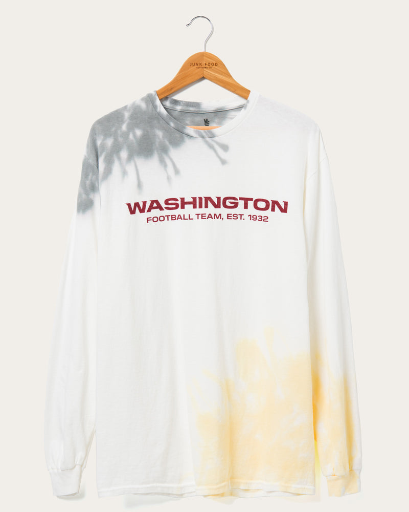 NFL Washington Football Team Tie Dye Long Sleeve Flea Market Tee