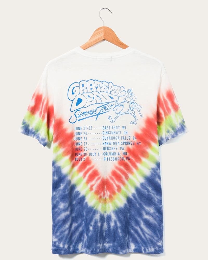 Junk Food Short-Sleeve Grateful Dead Logo Graphic Tie-Dye T-Shirt