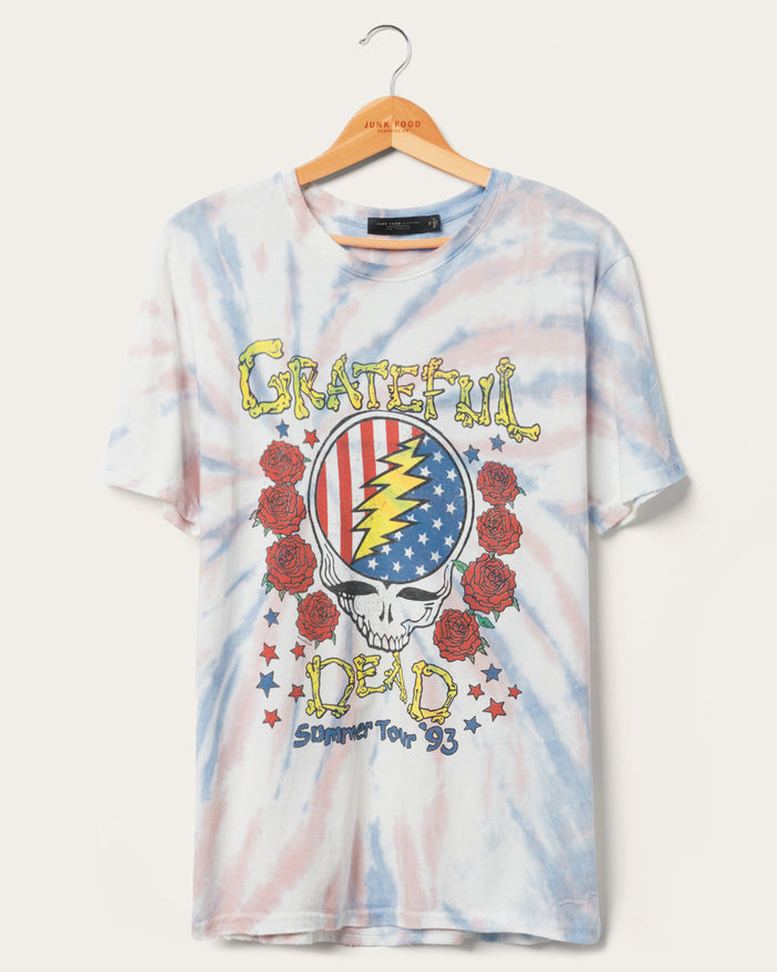 Junkfood Grateful Dead Band T-Shirt - White X-Small, Women's