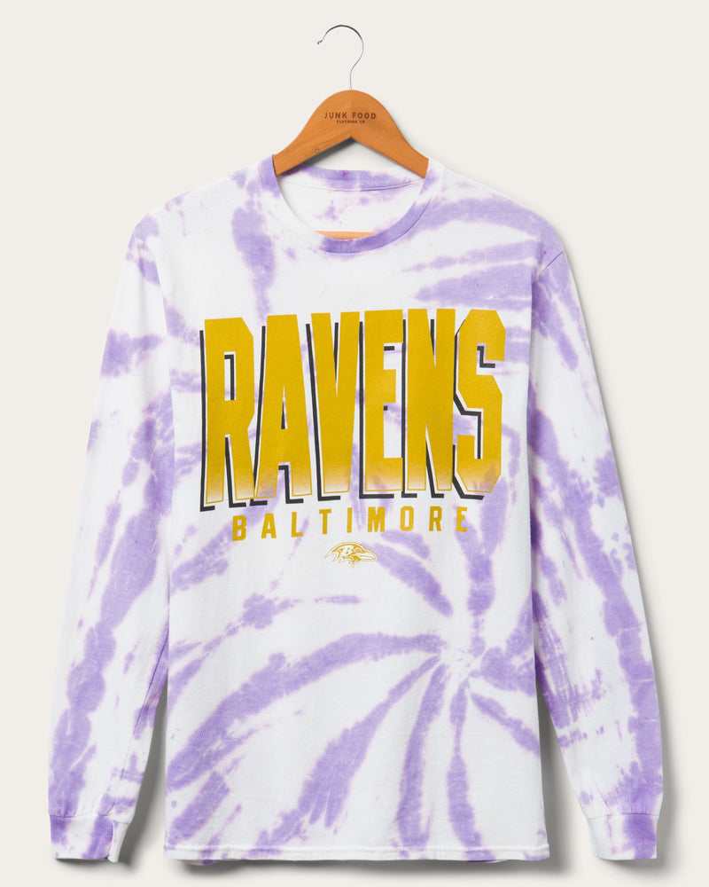 Ravens Game Time Tie Dye Long Sleeve