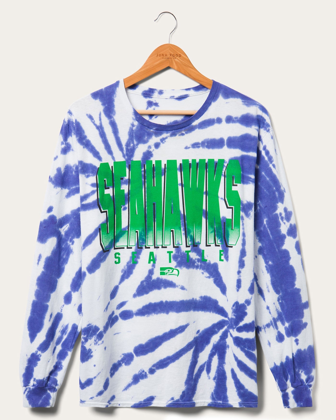 Seahawks Game Time Tie Dye Long Sleeve