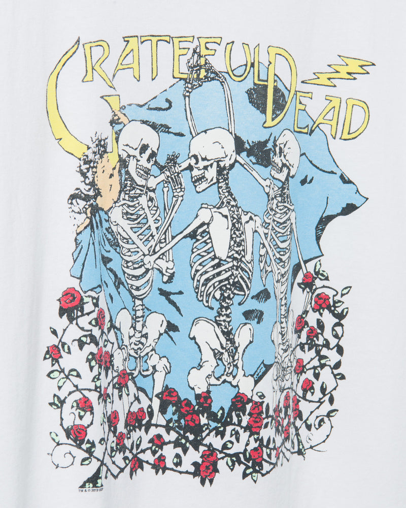 Grateful Dead - Skeleton & Roses T-Shirt - Medium Grey