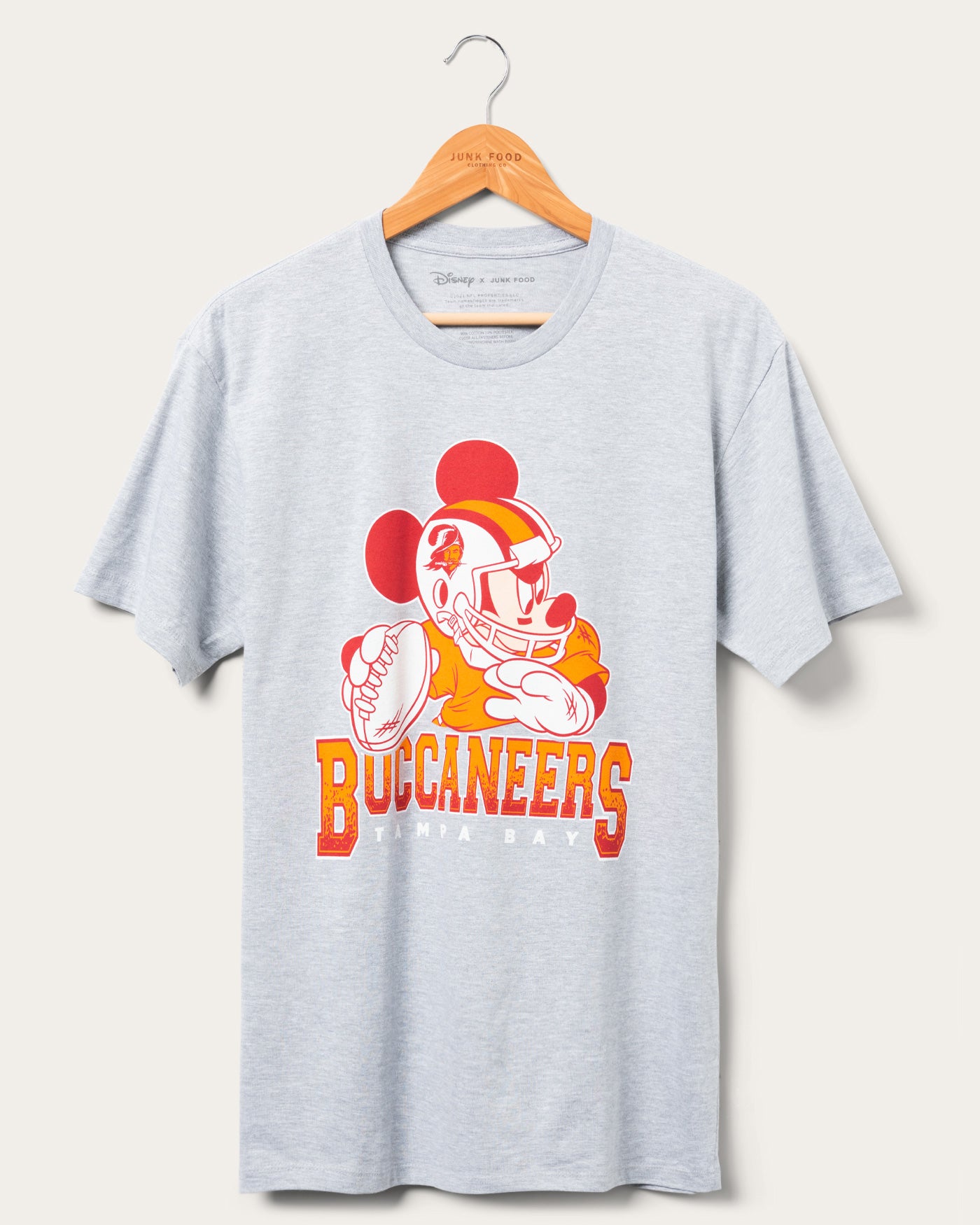 Unisex Disney x Junk Food x NFL Mickey Quarterback Buccaneers Tee