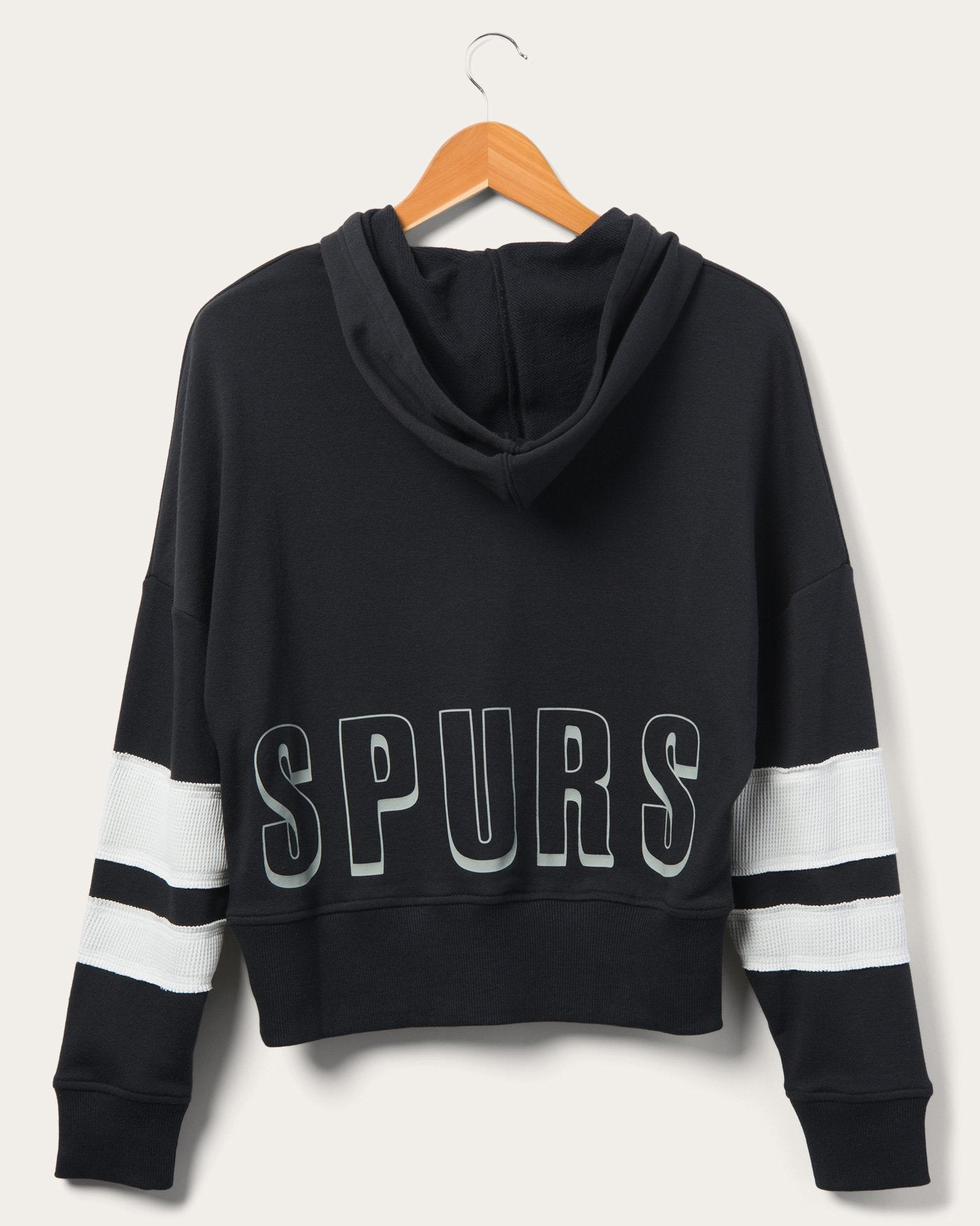 Women's Spurs Overtime Striped Fleece Hoodie