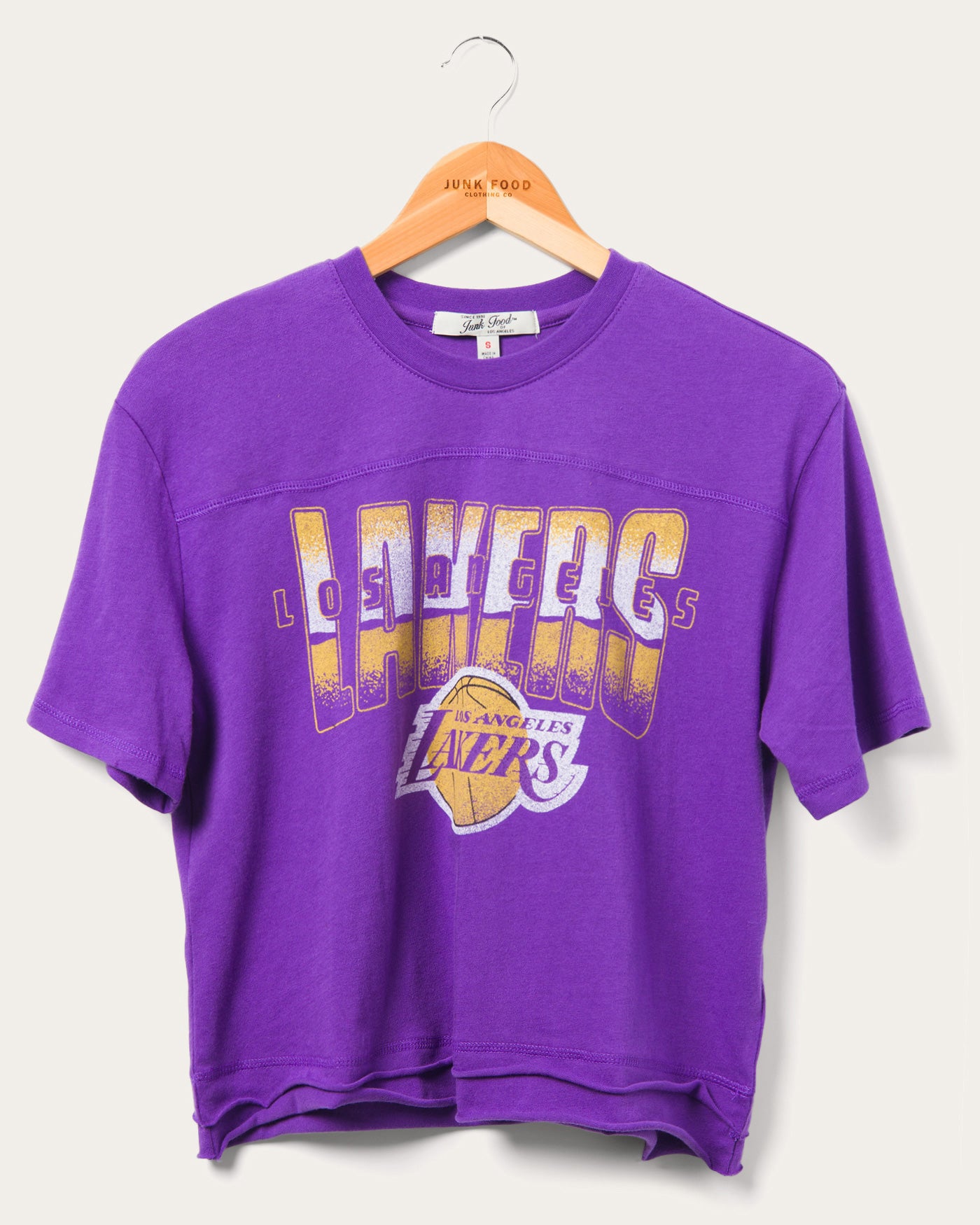 Women's Lakers Courtside Cropped Tee