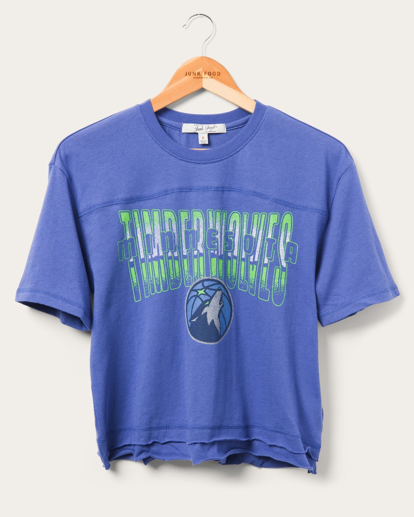 Women's Timberwolves Courtside Cropped Tee