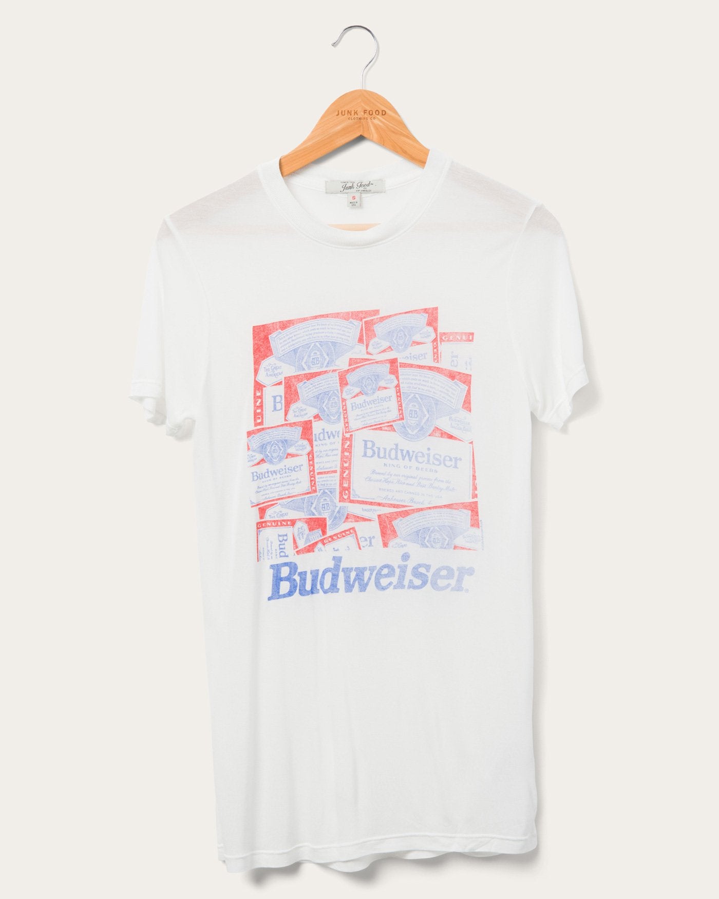 Women's Budweiser Labels Vintage Tissue Tee