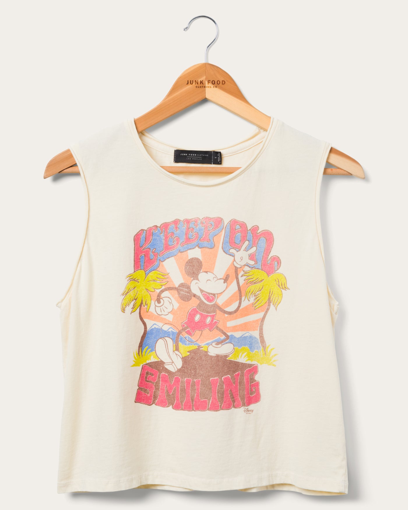 Women's Mickey Keep Smiling Muscle Tank