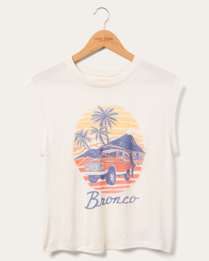 Junk Food Bronco Beach Tee in Columbia