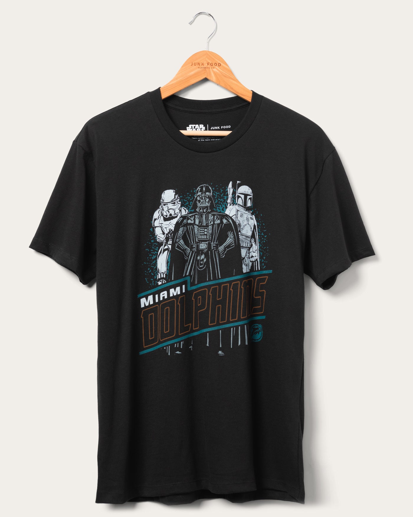 Star Wars��� x Junk Food x NFL Dark Side Team Dolphins Tee