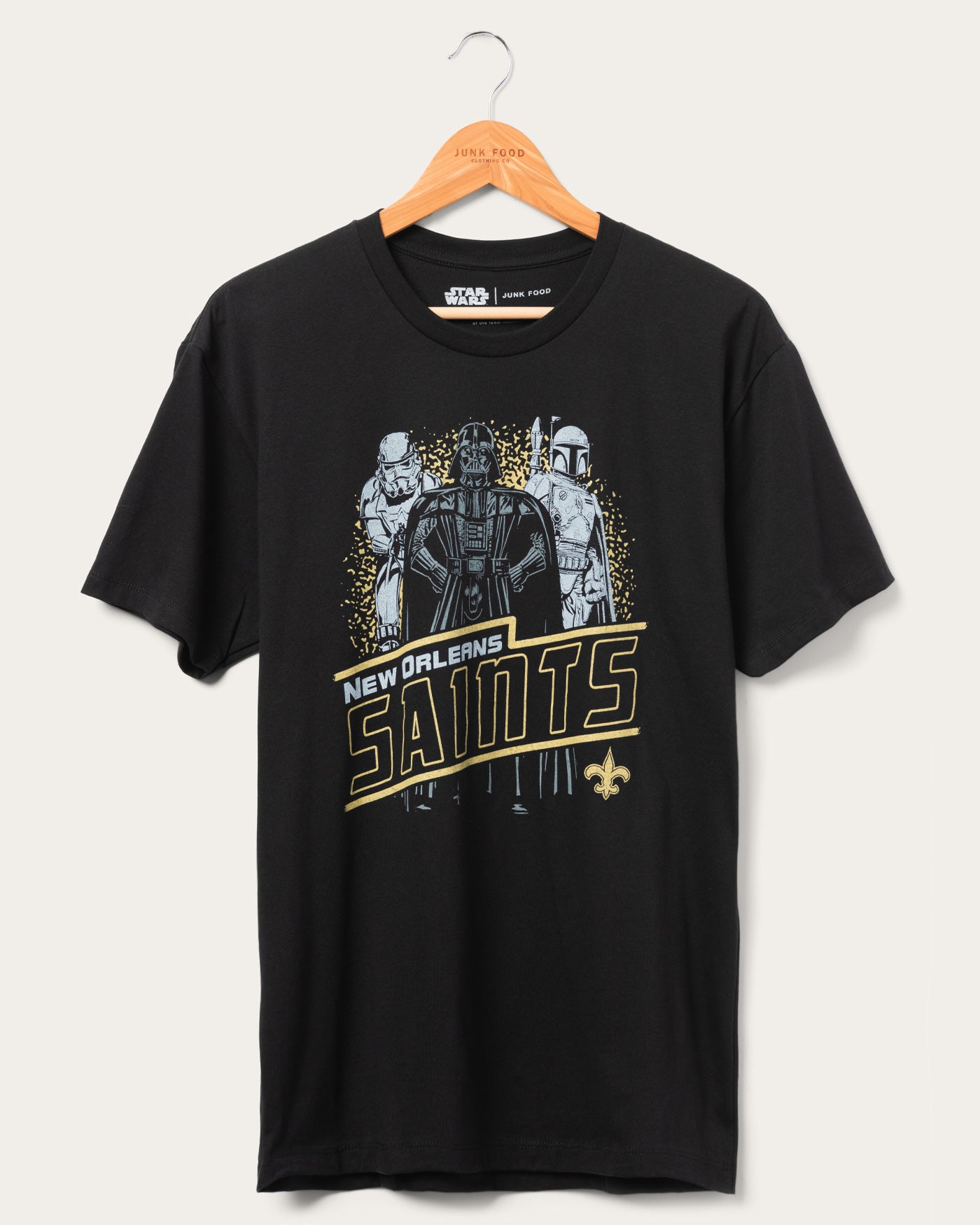 Unisex Star Wars™ x Junk Food x NFL Dark Side Team Saints Tee