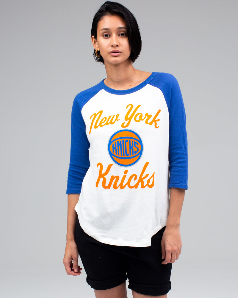 Women's NBA New York Knicks Slim Ringer Tee