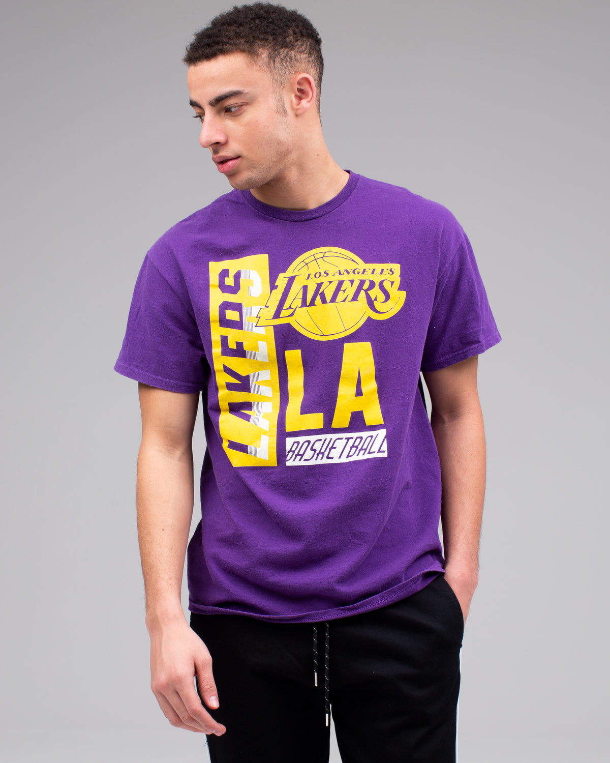 LA Lakers Tie Dye Long Sleeve Tee, Junk Food Clothing