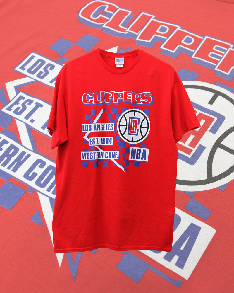 NBA Los Angeles Clippers Logo T-Shirt by Junk Food* Size: XX-Large Red