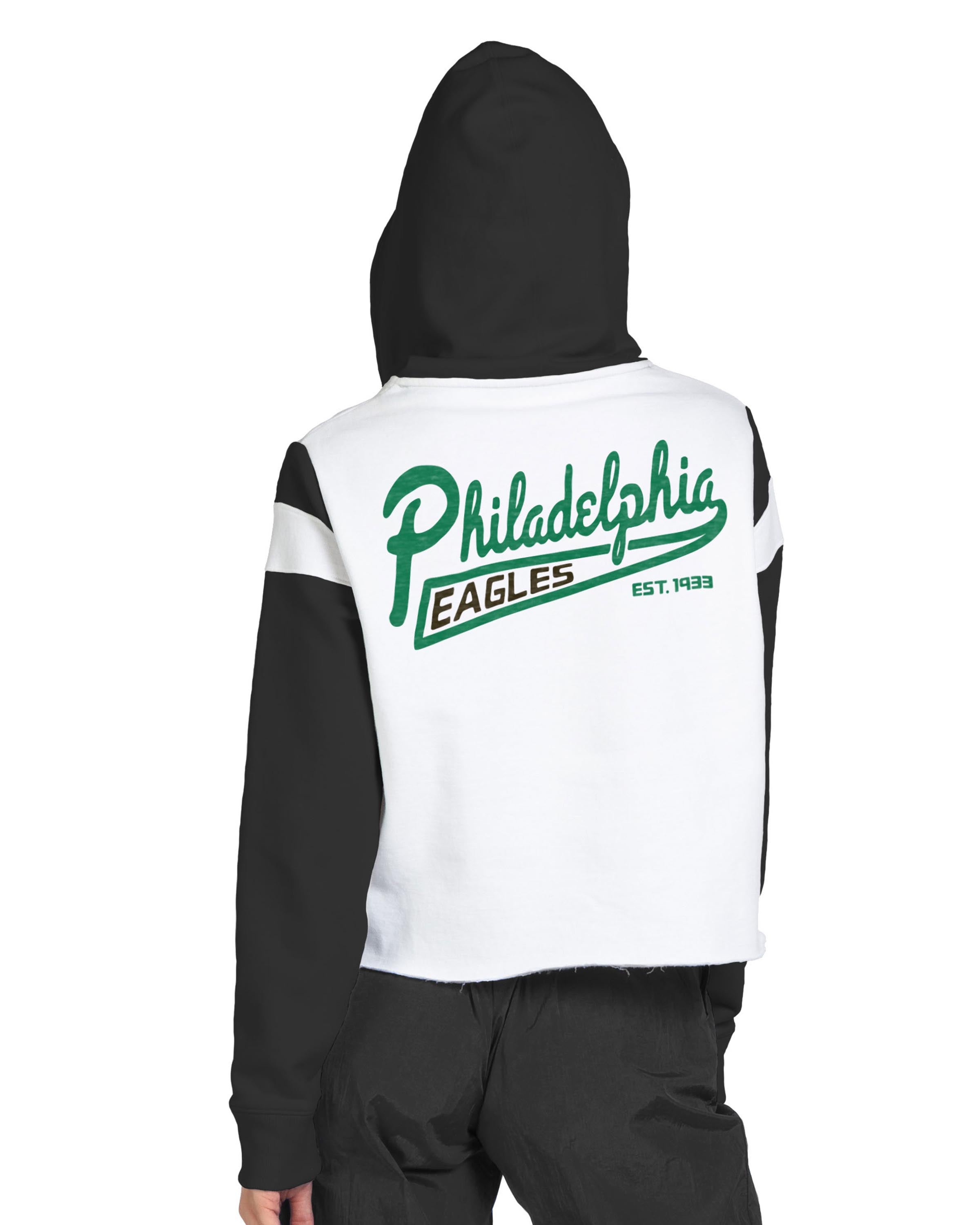 WOMENS EAGLES CROPPED HOODIE