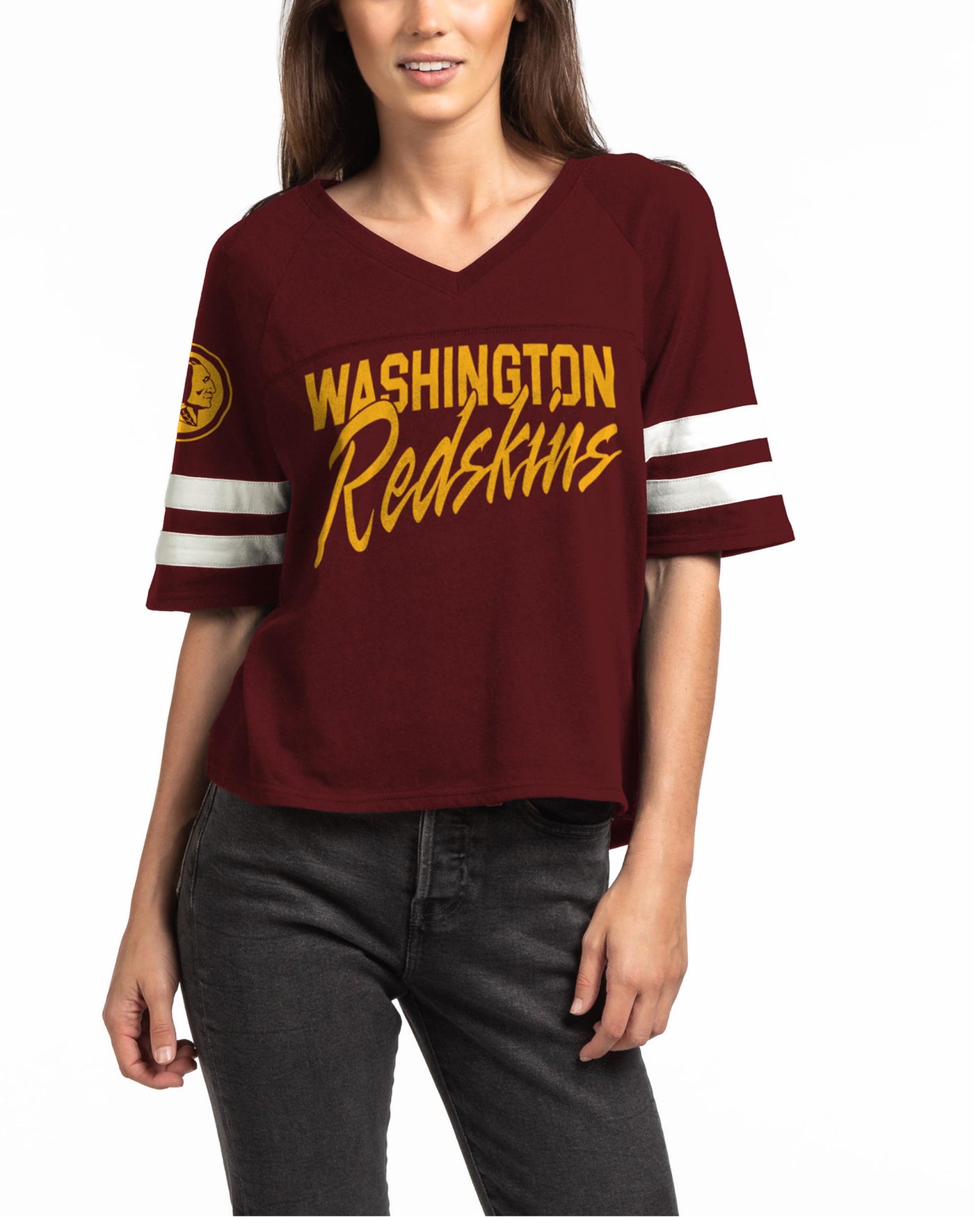 Womens Redskins V-Neck Tee – Junk Food 