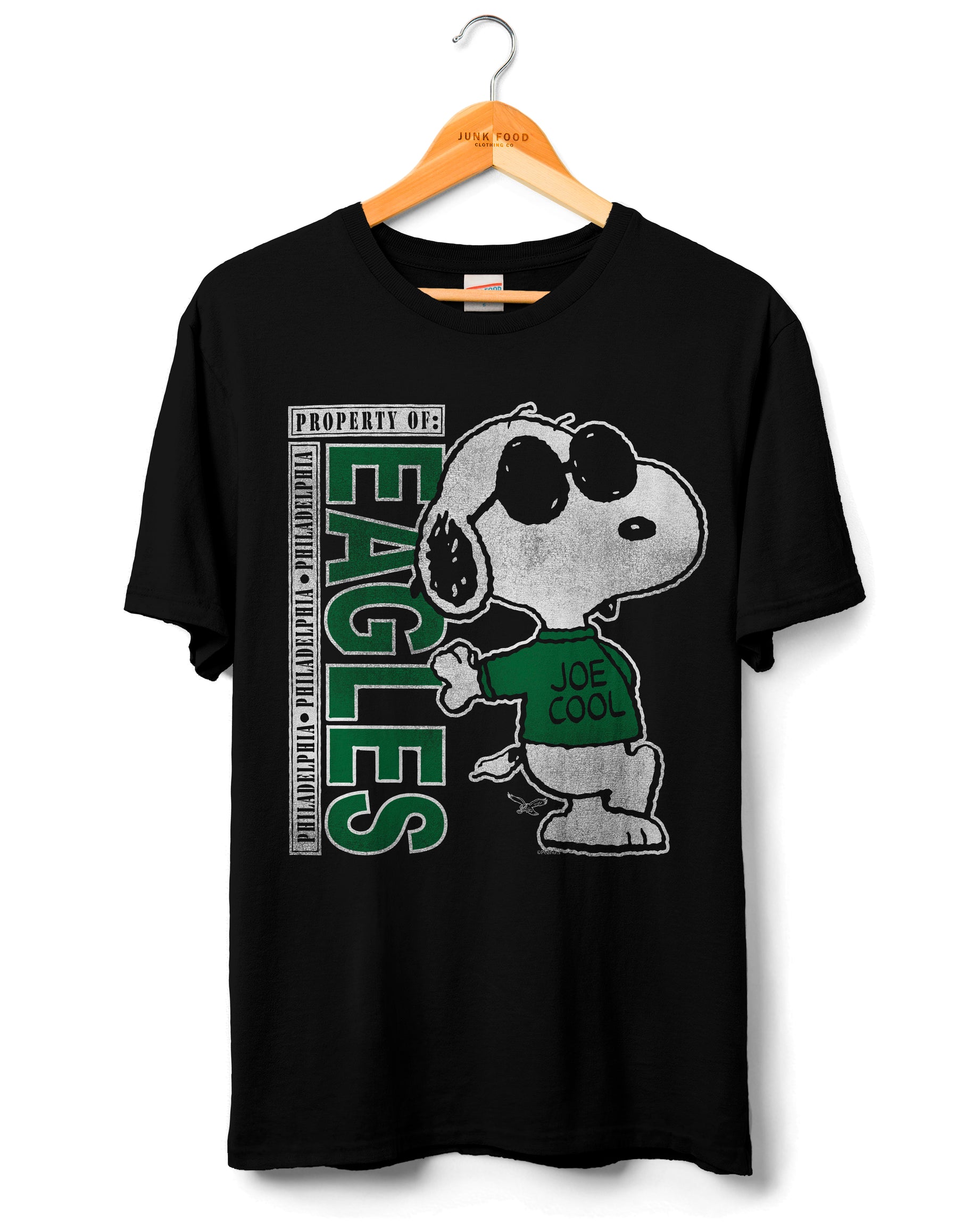 Junk Food Philadelphia Eagles Chrome Heather Grey Tee