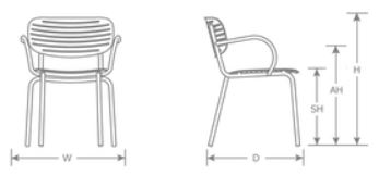 Mom Side Chair Line Art | Patio Furniture
