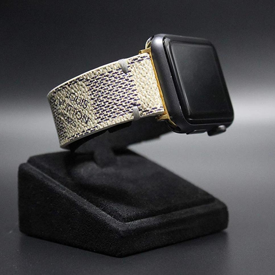 Apple Watch Band Damier LV Monogram Azur