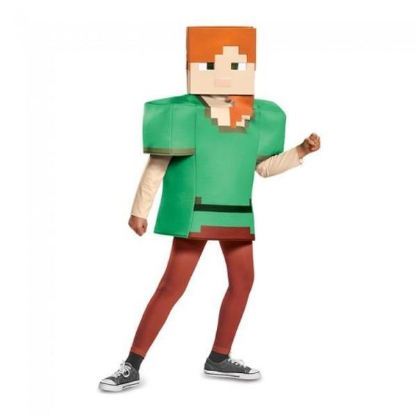 Minecraft Classic Armour Costume for Kids - 3D Top & Headpiece