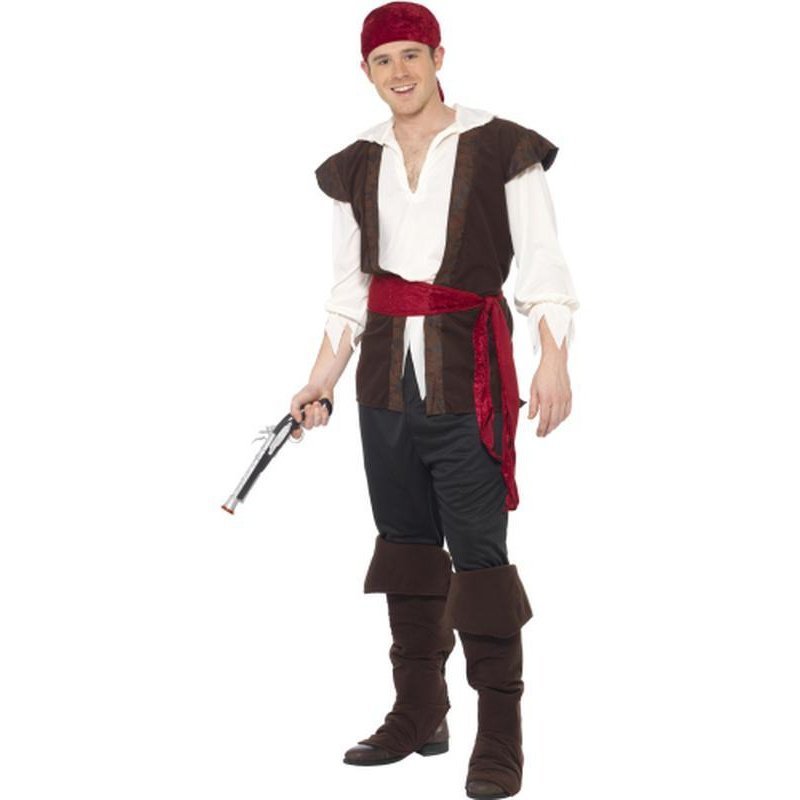 DISNEY STORE Jake and the Never Land Pirate Jake Costume Boy Small 5/6  Halloween