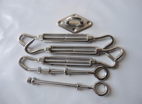 6-8 mm marine grade stainless steel sail mounting kit