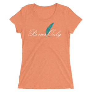 Bosses Only Ink 8413 Orange/Jungle Green Ladies' Triblend Short Sleeve T-Shirt