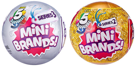 5 Surprise Mini Brands! Series 3 (Collectors Case Plus 2 Mystery Balls