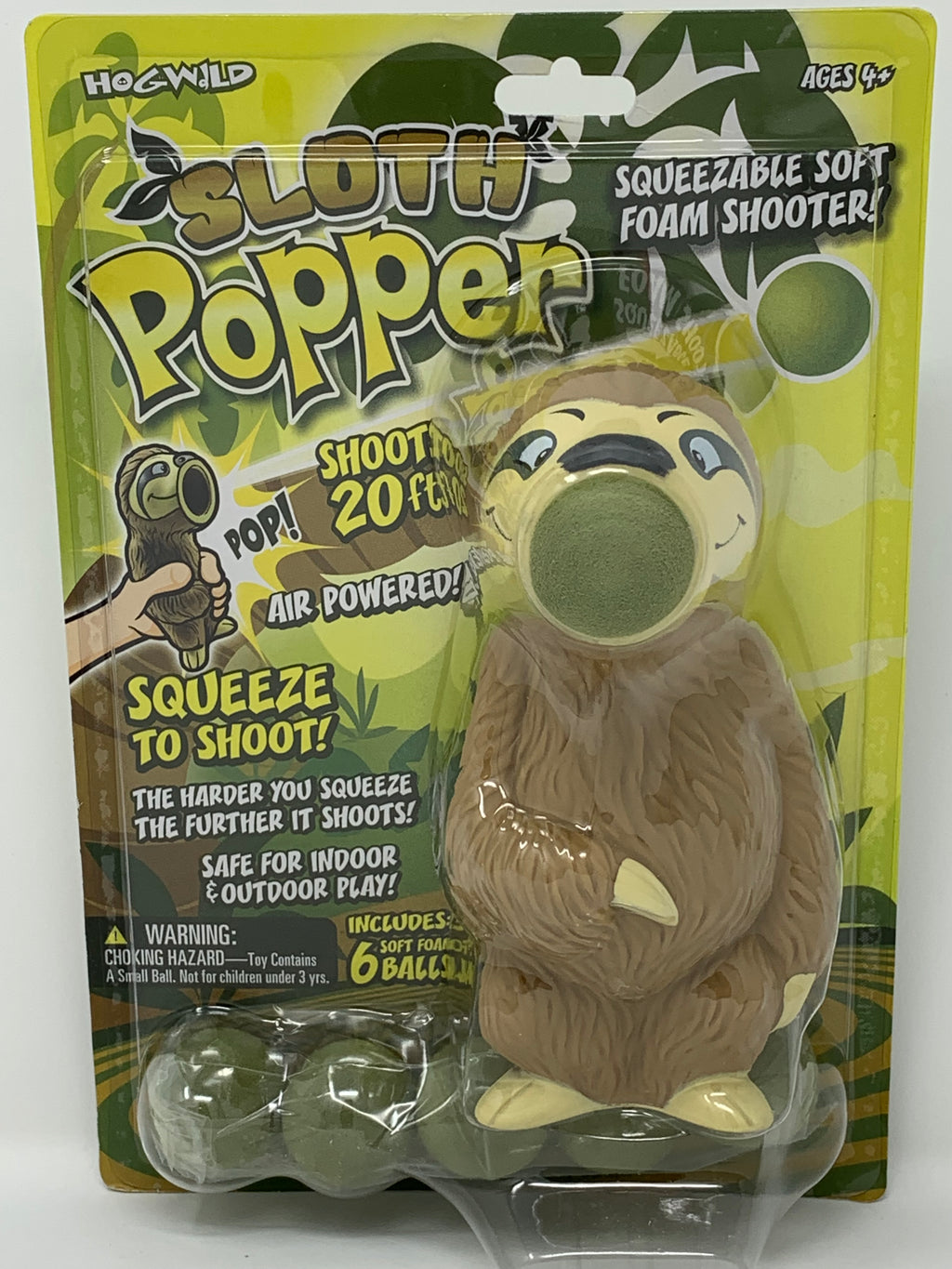sloth popper toy