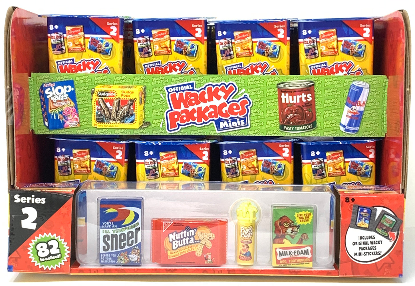 Wacky Packages Minis Series 2 Mystery (Sealed case of 24 Packs) | Knick